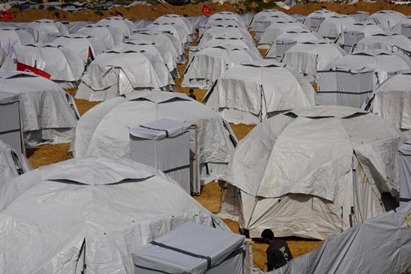 Gazzeden Yıldız Tilbeye teşekkür 2. çadır kenti açıldı