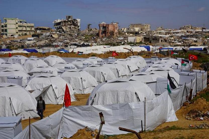 Gazzeden Yıldız Tilbeye teşekkür 2. çadır kenti açıldı