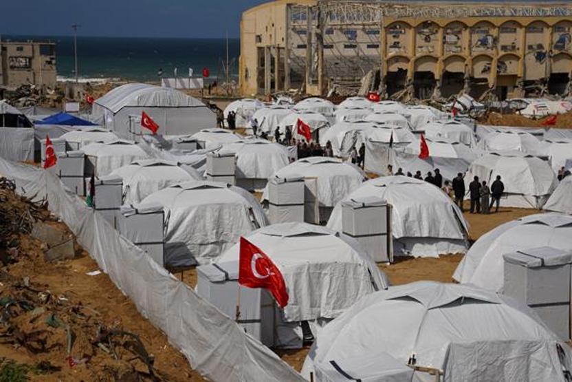 Gazzeden Yıldız Tilbeye teşekkür 2. çadır kenti açıldı
