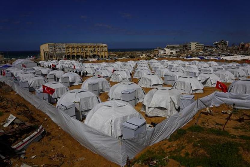 Gazzeden Yıldız Tilbeye teşekkür 2. çadır kenti açıldı
