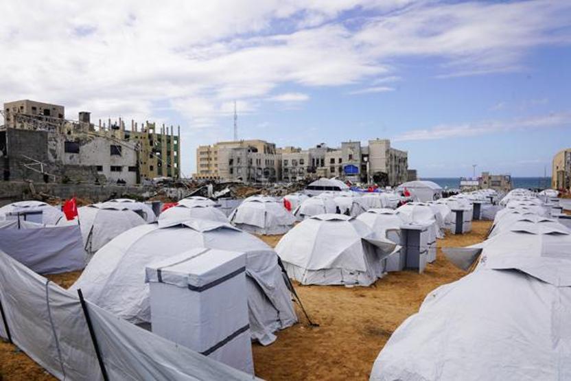 Gazzeden Yıldız Tilbeye teşekkür 2. çadır kenti açıldı