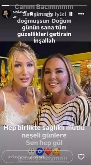 Seda Sayan’dan Safiye Soyman’a duygusal doğum günü mesajı: “Canım bacım, Safiş’im”