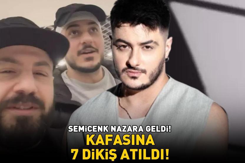SEMİCENK NAZARA GELDİ Korkutan kaza Ünlü rapçinin kafasına 7 dikiş atıldı