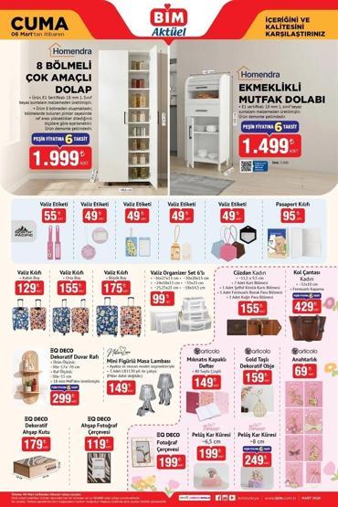 BİM 6 MART AKTÜEL ÜRÜNLER KATALOĞU 2026: BİMde bu hafta neler var