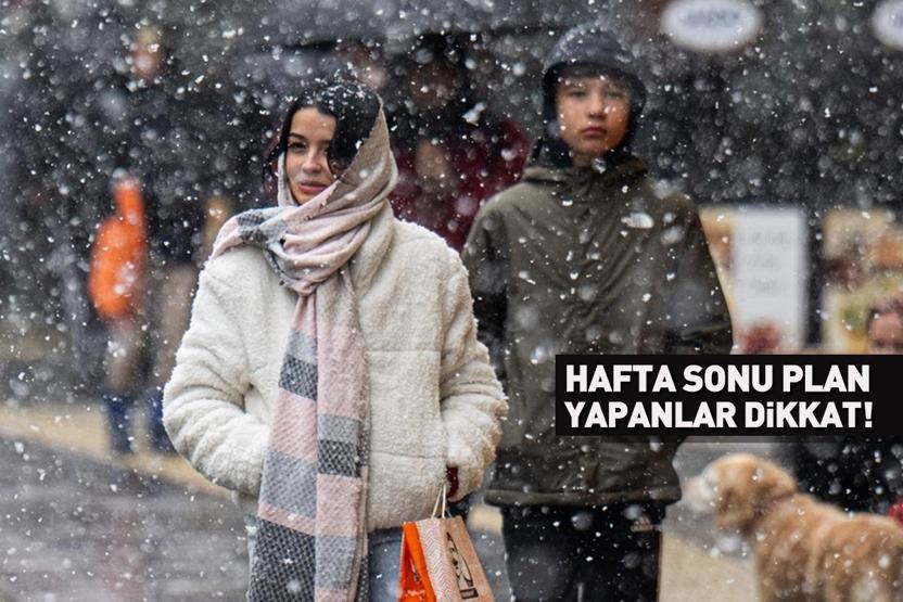 Hafta sonu plan yapanlar dikkat Meteoroloji tek tek uyardı: Dondurucu soğuk, kar, sağanak...