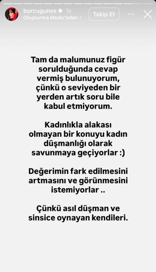 Burcu Güneşten gözdağı Aralarında kimler yok ki: Demet Akalın, Ebru Gündeş, İrem Derici, Seda Sayan... SİZ HEPİNİZ, BEN TEK