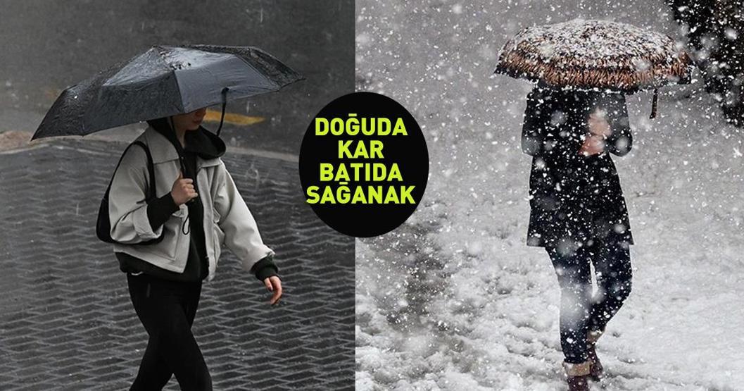 Dikkat Meteoroloji uyardı: 6 ilde alarm... Doğuda kar, kuzeyde sağanak alarmı
