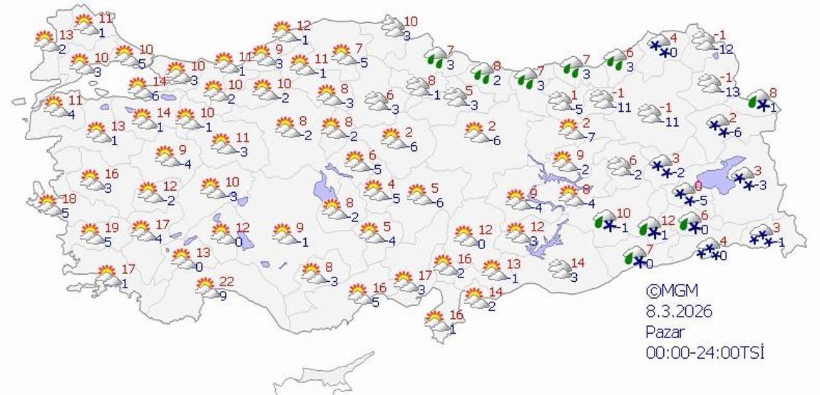 Dikkat Meteoroloji uyardı: 6 ilde alarm... Doğuda kar, kuzeyde sağanak alarmı
