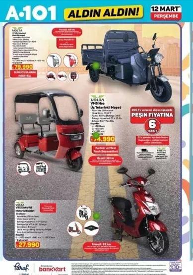A101 Aktüel 12 Mart Kataloğu Yayında Aldın Aldın Fırsatlarında Motorlu Bisiklet ve Daha Fazlası İşte A101 12 Mart Aktüel Kataloğu