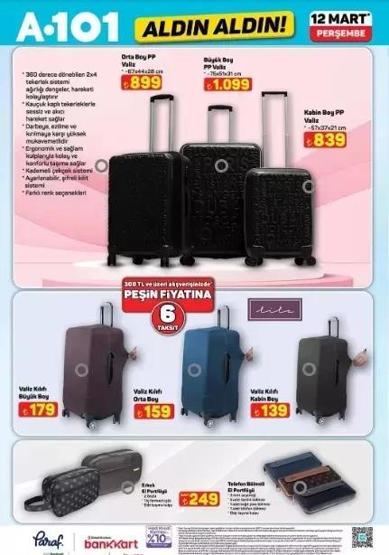 A101 12 MART PERŞEMBE AKTÜEL ÜRÜNLER KATALOĞU: A101de gelecek hafta neler var