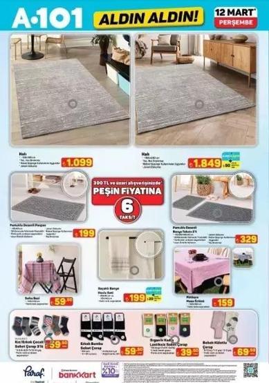 A101 12 MART PERŞEMBE AKTÜEL ÜRÜNLER KATALOĞU: A101de gelecek hafta neler var
