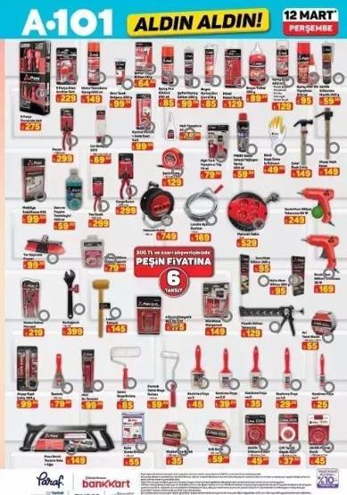 A101 12 MART PERŞEMBE AKTÜEL ÜRÜNLER KATALOĞU: A101de gelecek hafta neler var