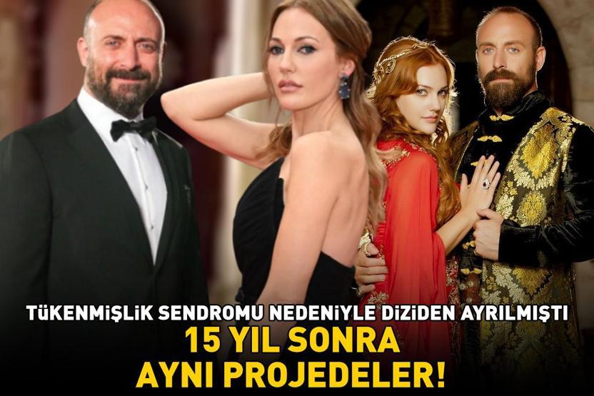Tükenmişlik sendromu nedeniyle diziden ayrılmıştı Muhteşem Yüzyılın yıldızları Halit Ergenç ile Meryem Uzerli 15 yıl sonra aynı projede