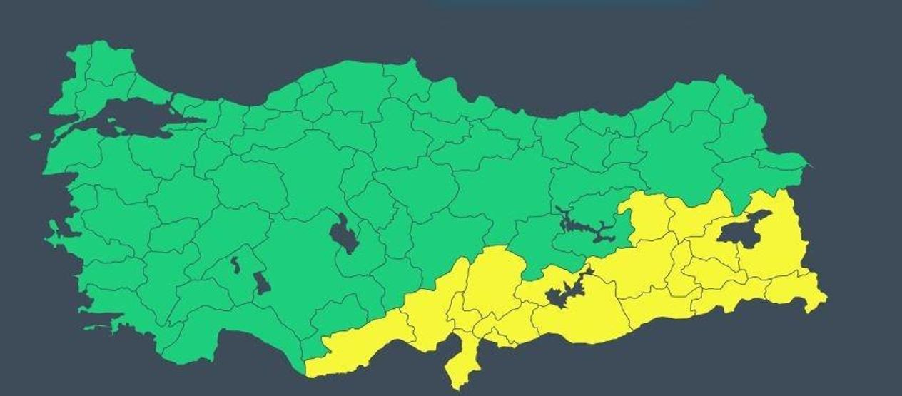 Dikkat Meteoroloji haritayı güncelledi: 19 il için alarm verildi Kar ve sağanak geri dönüyor