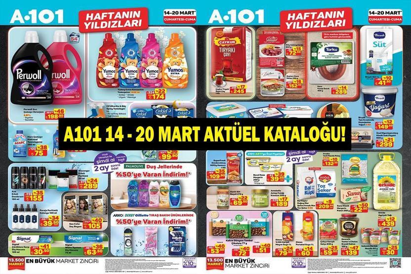 A101 14–20 Mart Aktüel Kataloğu Yayınlandı A101 Haftanın Yıldızları ve 19 Mart Arefe Günü İndirimleri: Ramazan Bayramı Haftası Hangi Ürünler İndirimde