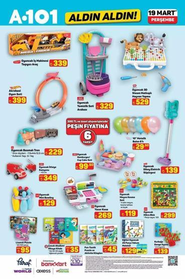 A101 14–20 Mart Aktüel Kataloğu Yayınlandı A101 Haftanın Yıldızları ve 19 Mart Arefe Günü İndirimleri: Ramazan Bayramı Haftası Hangi Ürünler İndirimde