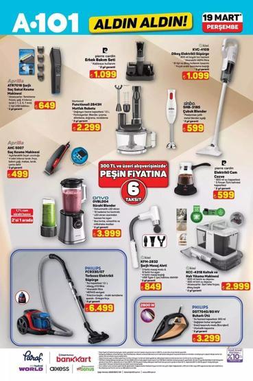 A101 14–20 Mart Aktüel Kataloğu Yayınlandı A101 Haftanın Yıldızları ve 19 Mart Arefe Günü İndirimleri: Ramazan Bayramı Haftası Hangi Ürünler İndirimde