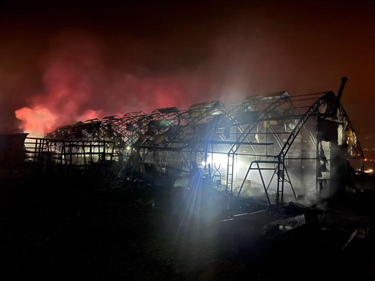 Bursadaki çiftlikte korkunç yangın 580 hayvan öldü