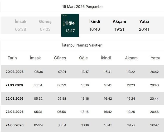 İSTANBUL Bayram Namazı Saati 2026 - İstanbulda Ramazan Bayramı namazı saat kaçta, ne zaman kılınacak Diyanet bayram namazı vakti