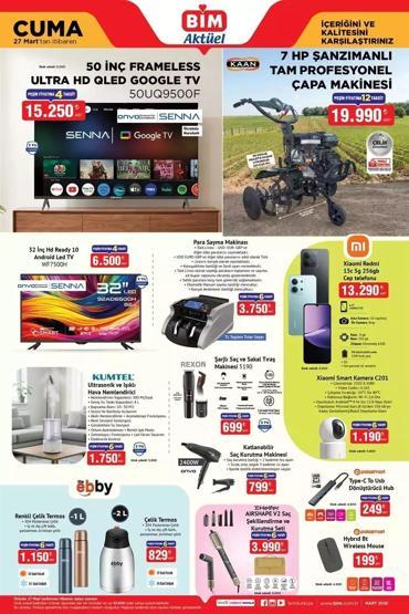 BİM 27 Mart 2026 Aktüel Kataloğu Yayında Bu Hafta BİMde Hangi Ürünler İndirimde Fakir Çeyiz Seti, Yemek Takımı, Elektronik Ürünler Raflarda