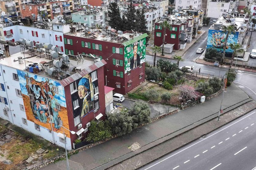 Toroslar’da açık hava müzesi Binalar sanatla yeniden doğdu