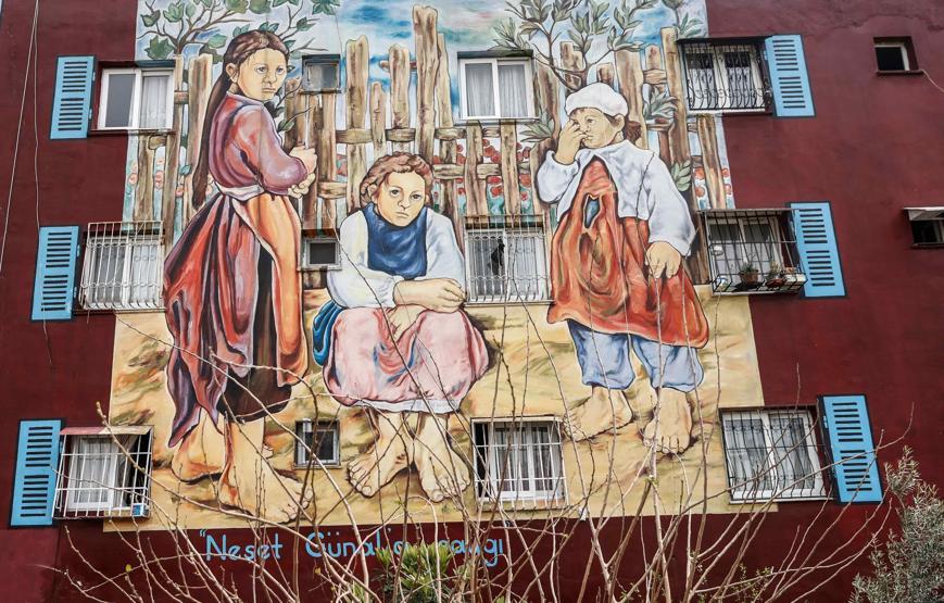 Toroslar’da açık hava müzesi Binalar sanatla yeniden doğdu