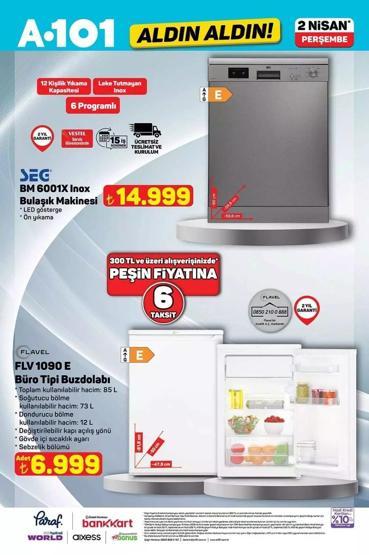 A101 2 Nisan 2026 Kataloğu Yayımlandı Bu Haftanın A101 İndirimli Ürünler Listesi Açıklandı TV’den Blender’a Onlarca Ürün Raflarda