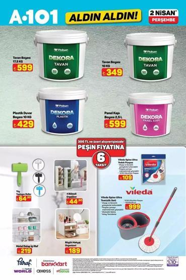 A101 2 Nisan 2026 Kataloğu Yayımlandı Bu Haftanın A101 İndirimli Ürünler Listesi Açıklandı TV’den Blender’a Onlarca Ürün Raflarda