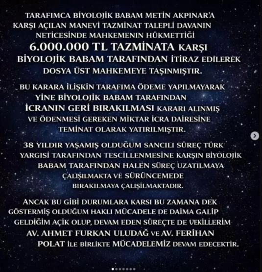 Metin Akpınar ile Duygu Nebioğlu arasındaki hukuk savaşında yeni gelişme 6 milyon TL’lik davada süreç uzadı