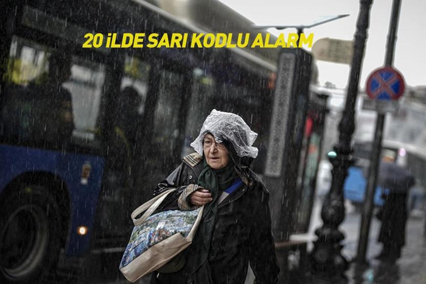 Dikkat Bu gece başlıyor... Meteorolojiden uyarı üstüne uyarı: 20 ilde sarı kodlu alarm