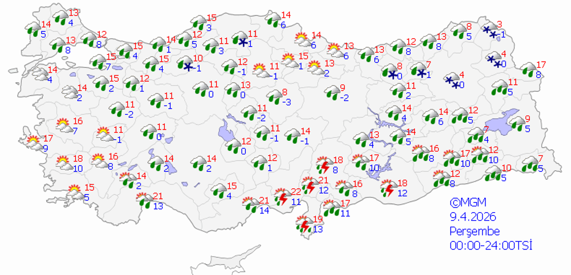 Baharı beklerken kış geldi Uyarı üstüne uyarı: Soğuk, kar, sağanak, çığ...