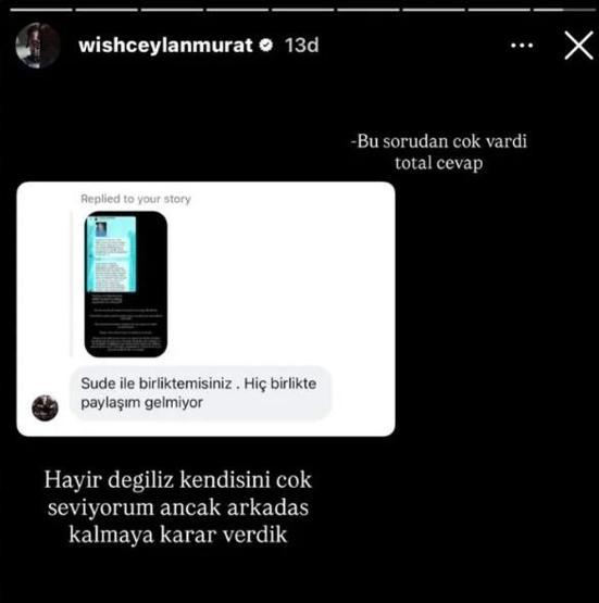 Aşk bitti, dostluk kaldı Sude Zülal Güler ile Murat Ceylan yollarını ayırdı