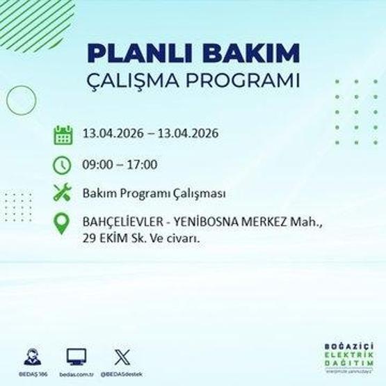 13 NİSAN İSTANBUL ELEKTRİK KESİNTİSİ: İstanbul’da Elektrikler Ne Zaman Gelecek BEDAŞ’tan 22 İlçe İçin Kesinti Açıklaması