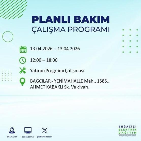 13 NİSAN İSTANBUL ELEKTRİK KESİNTİSİ: İstanbul’da Elektrikler Ne Zaman Gelecek BEDAŞ’tan 22 İlçe İçin Kesinti Açıklaması