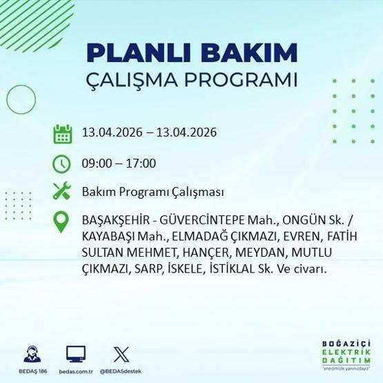13 NİSAN İSTANBUL ELEKTRİK KESİNTİSİ: İstanbul’da Elektrikler Ne Zaman Gelecek BEDAŞ’tan 22 İlçe İçin Kesinti Açıklaması