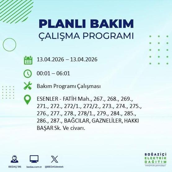 13 NİSAN İSTANBUL ELEKTRİK KESİNTİSİ: İstanbul’da Elektrikler Ne Zaman Gelecek BEDAŞ’tan 22 İlçe İçin Kesinti Açıklaması