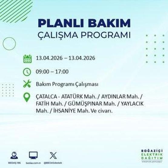 13 NİSAN İSTANBUL ELEKTRİK KESİNTİSİ: İstanbul’da Elektrikler Ne Zaman Gelecek BEDAŞ’tan 22 İlçe İçin Kesinti Açıklaması