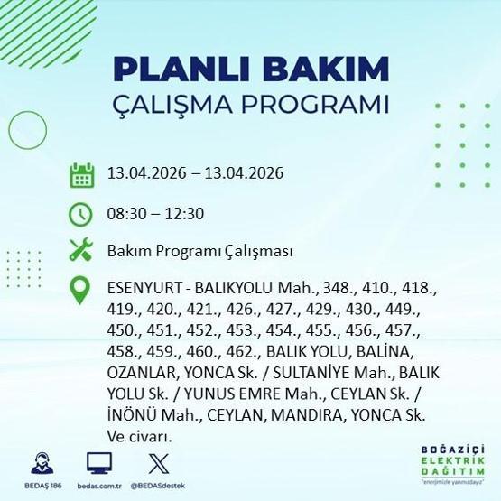 13 NİSAN İSTANBUL ELEKTRİK KESİNTİSİ: İstanbul’da Elektrikler Ne Zaman Gelecek BEDAŞ’tan 22 İlçe İçin Kesinti Açıklaması