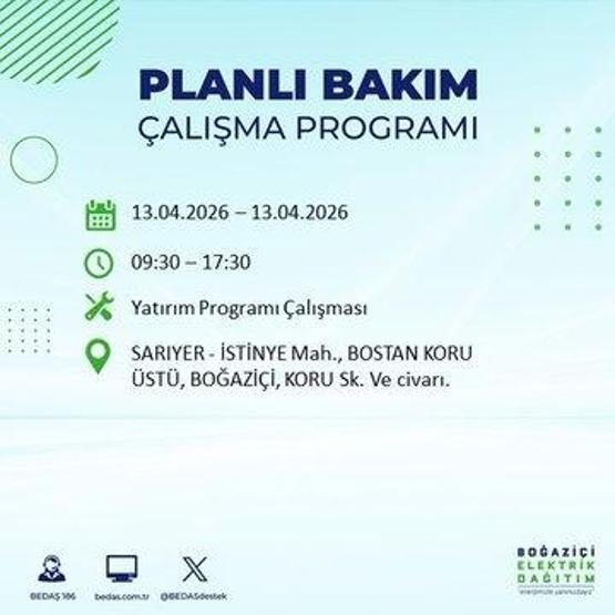 13 NİSAN İSTANBUL ELEKTRİK KESİNTİSİ: İstanbul’da Elektrikler Ne Zaman Gelecek BEDAŞ’tan 22 İlçe İçin Kesinti Açıklaması