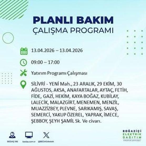 13 NİSAN İSTANBUL ELEKTRİK KESİNTİSİ: İstanbul’da Elektrikler Ne Zaman Gelecek BEDAŞ’tan 22 İlçe İçin Kesinti Açıklaması