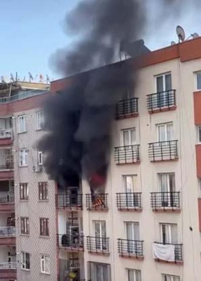 Diyarbakırda yangın: 5 kişi dumandan etkilendi