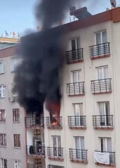 Diyarbakırda yangın: 5 kişi dumandan etkilendi