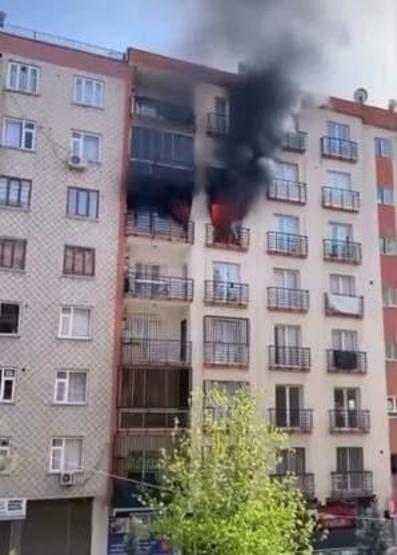 Diyarbakırda yangın: 5 kişi dumandan etkilendi