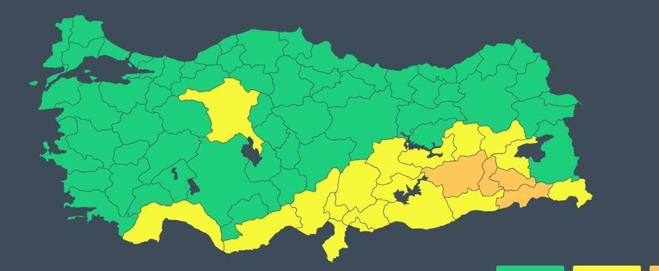Hafta sonu plan yapanlar dikkat Meteoroloji uyardı: Sarı ve turuncu kodlu uyarı alarmı
