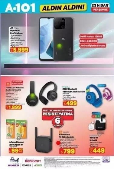 23 NİSAN A101 HAFTANIN YILDIZLARI KATALOĞU: A101 Aldın Aldın 23 Nisan 2026 Aktüel Kataloğu Yayımlandı Philips ve Samsung TV’ler, Motosiklet, Ev Aletleri...