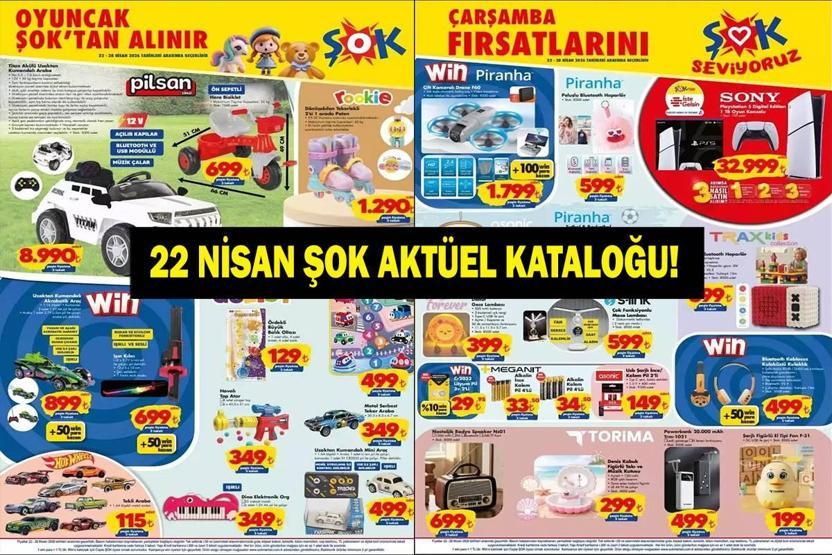 ŞOK 22-28 NİSAN AKTÜEL KATALOĞU YAYINLANDI: Playstation 5’ten Drone’a Büyük Kampanya İşte Yeni ŞOK Aktüel Kataloğu