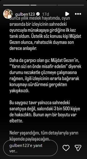 MÜJDAT GEZENİN SAĞLIK DURUMU NASIL Gırgıriye Müzikalinde ortalık karıştı