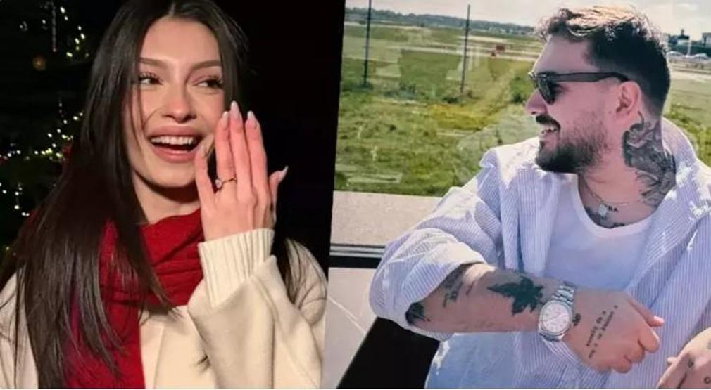 Çağan Şengül ile Zeynep Demirhan nişanlandı Evlilik yolunda ilk adım geldi