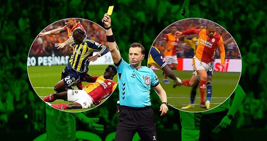 Galatasaray - Fenerbahçe derbisindeki penaltı pozisyonlarında karar doğru mu Eski hakemler değerlendirdi...