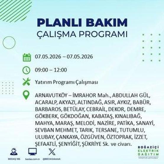İSTANBUL ELEKTRİK KESİNTİSİ 7 MAYIS 2026: BEDAŞ Duyurdu 19 İlçe Karanlığa Gömülecek İstanbul Elektrik Kesintisi Kaç Saat Sürecek, Ne Zaman Bitecek